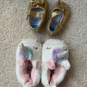 Baby Shoes and Unicorn Slippers in Gift Box